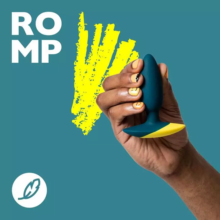 ROMP Bass Vibrating Butt Plug - 4 Inch Silicone Anal Plug for Men Women Couples - 6 Intensity Levels for Prostate Stimulation - 