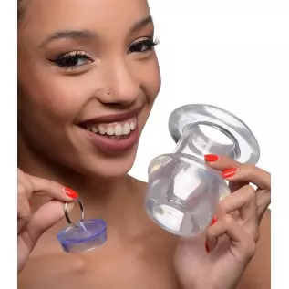 Master Series Ass Bung Clear Hollow Anal Dilator 4.1", Extra Large Master Series Ass Bung Clear Hollow Anal Dilator 4.1", Extra Large