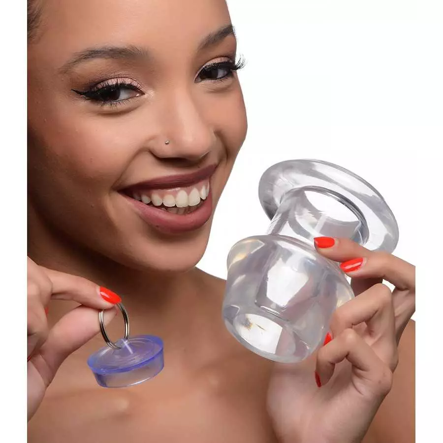 Master Series Ass Bung Clear Hollow Anal Dilator 4.1", Extra Large