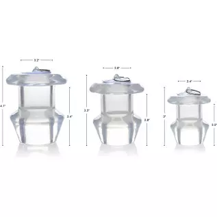 Master Series Ass Bung Clear Hollow Anal Dilator 4.1", Extra Large Master Series Ass Bung Clear Hollow Anal Dilator 4.1", Extra Large