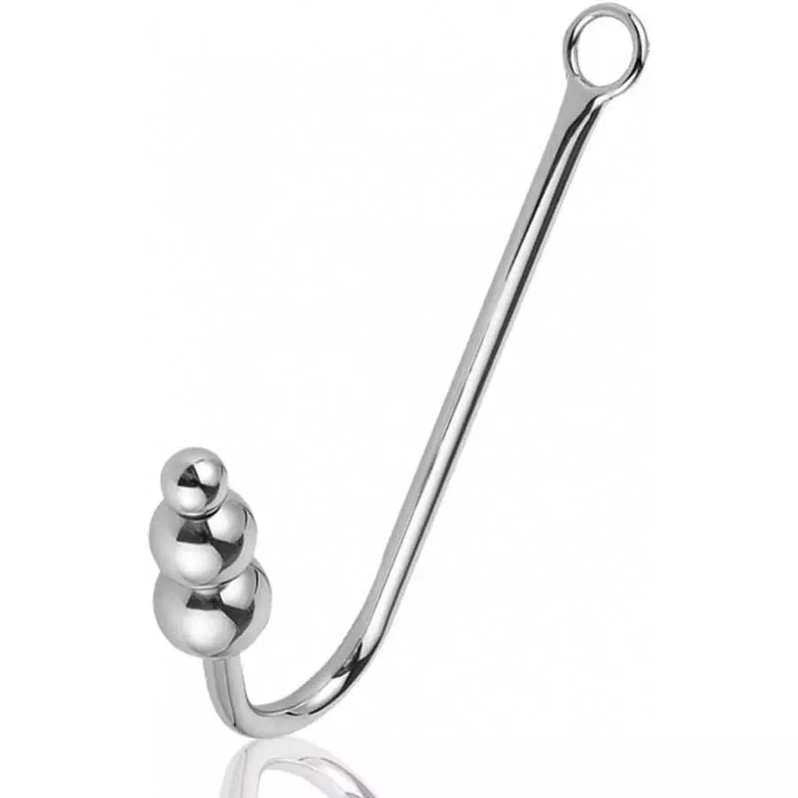 FST Stainless Steel Anal Hook, Buttplug Hook with 3 Interchangeable Heart Balls Anal Sex Toys for Couple Gay Lesbian FST Stainless Steel Anal Hook, Buttplug Hook with 3 Interchangeable Heart Balls Anal Sex Toys for Couple Gay Lesbian