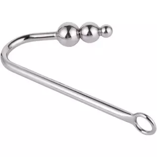 FST Stainless Steel Anal Hook, Buttplug Hook with 3 Interchangeable Heart Balls Anal Sex Toys for Couple Gay Lesbian FST Stainless Steel Anal Hook, Buttplug Hook with 3 Interchangeable Heart Balls Anal Sex Toys for Couple Gay Lesbian