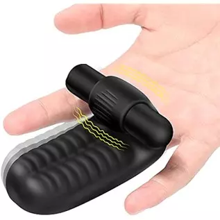G Spot Finger Vibrator with Bullet, Adult Toys with 10 Modes Powerful Vibration Stimulator Nipples, Sex Toy for Female or Couple