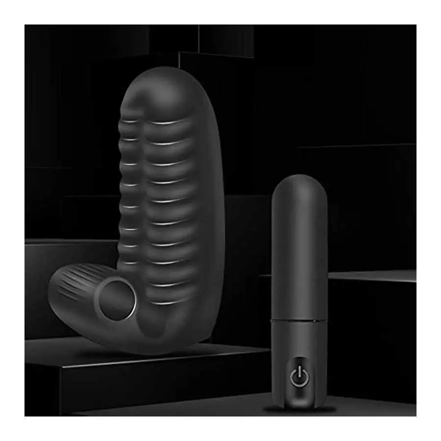 G Spot Finger Vibrator with Bullet, Adult Toys with 10 Modes Powerful Vibration Stimulator Nipples, Sex Toy for Female or Couple