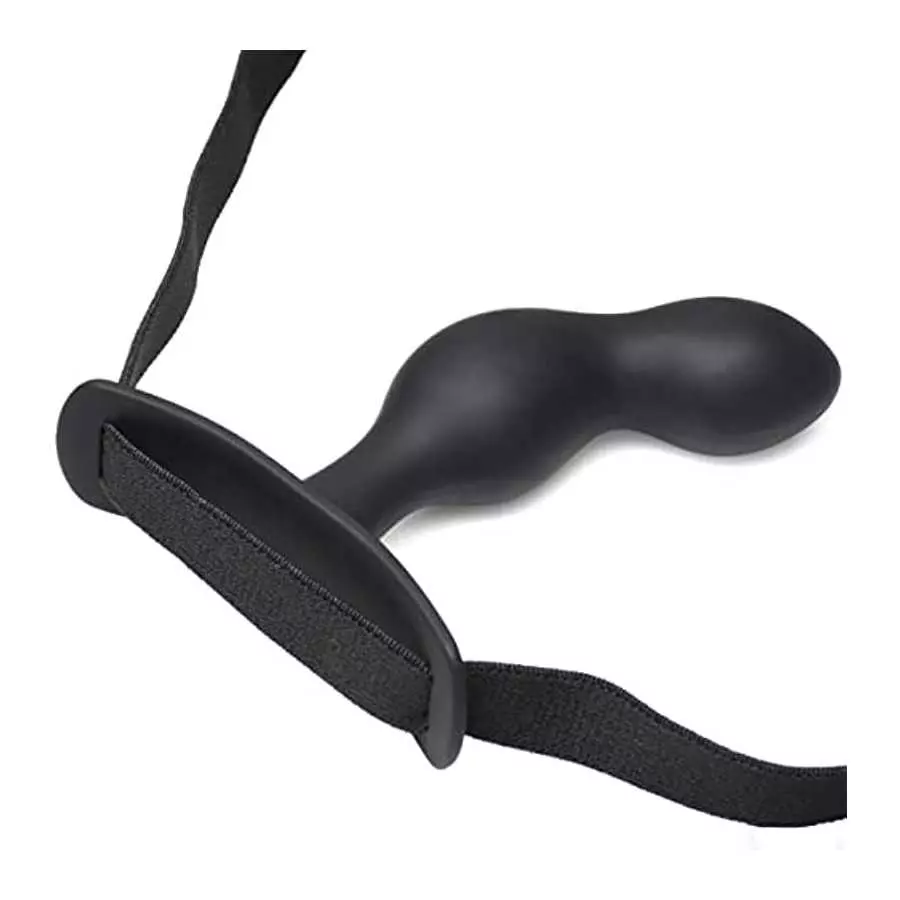 Master Series P-Spot Plugger Anal Prostate Plug Trainer Set with Harness. Premium Silicone Butt Plug Sex Pegging Toy. 3 Anal Plu