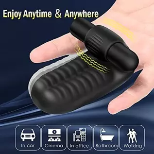 G Spot Finger Vibrator with Bullet, Adult Toys with 10 Modes Powerful Vibration Stimulator Nipples, Sex Toy for Female or Couple G Spot Finger Vibrator with Bullet, Adult Toys with 10 Modes Powerful Vibration Stimulator Nipples, Sex Toy for Female or Couple