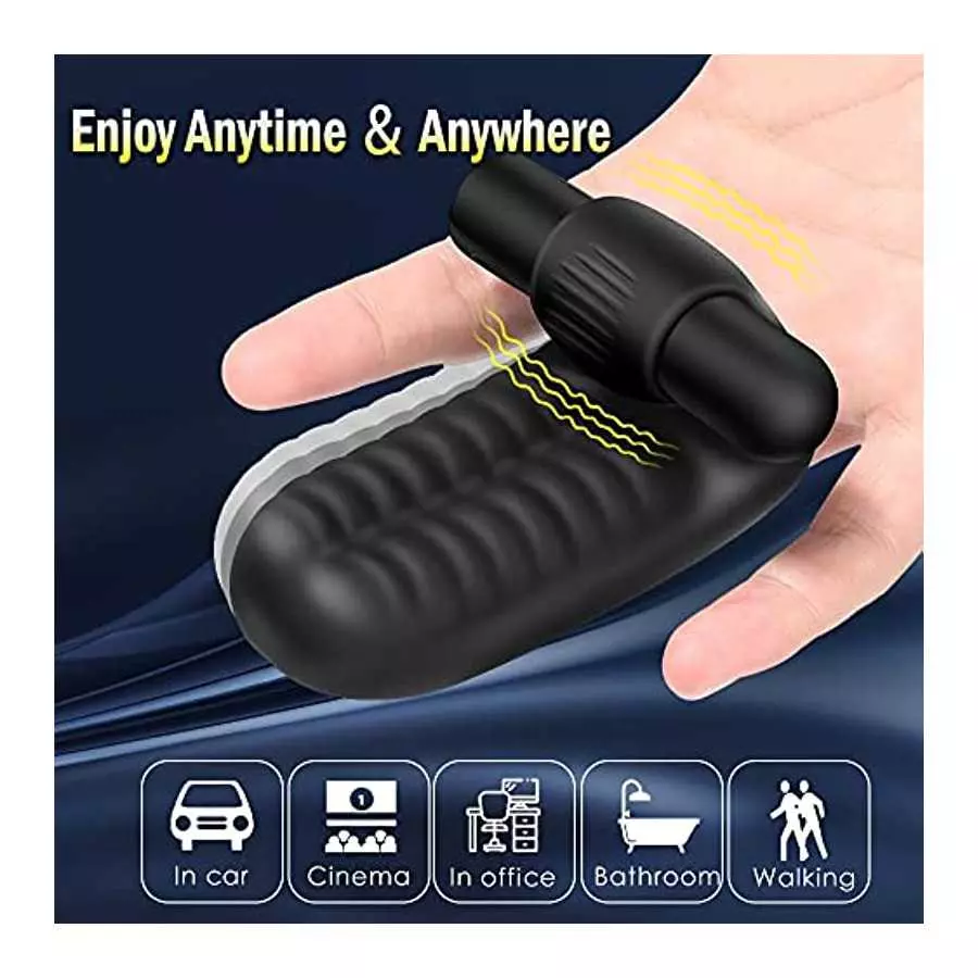 G Spot Finger Vibrator with Bullet, Adult Toys with 10 Modes Powerful Vibration Stimulator Nipples, Sex Toy for Female or Couple