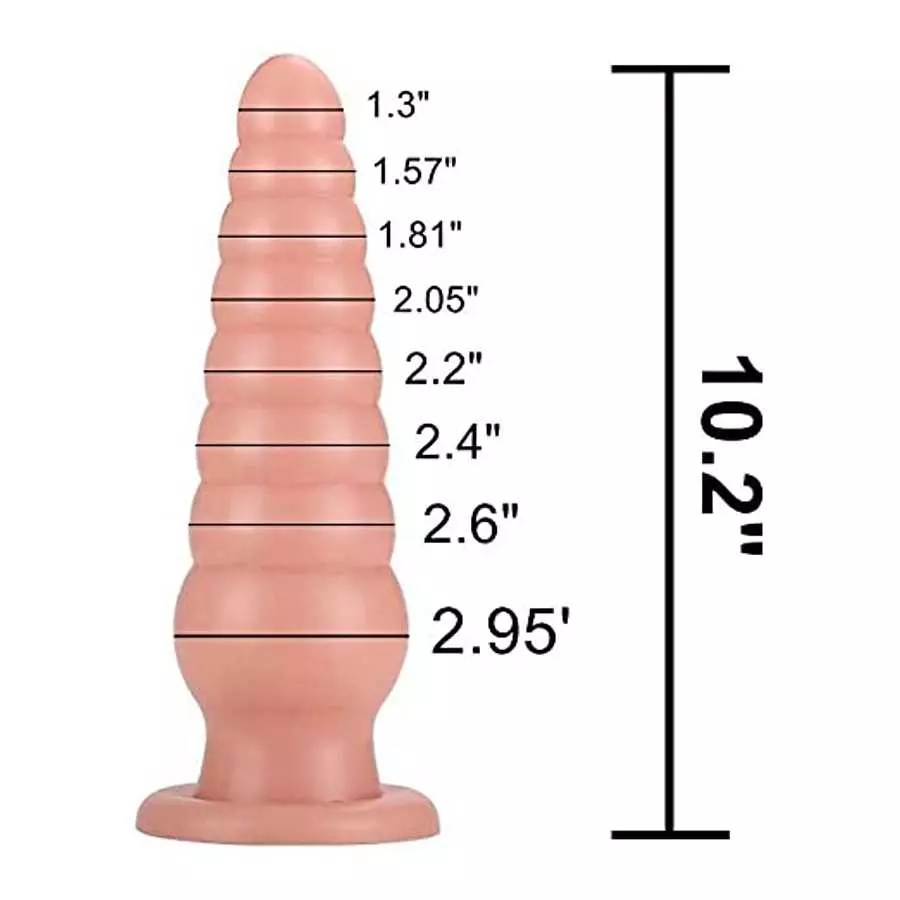 Aptitan 10.2" Long Flesh Anal Plug Large Butt Plug Big Anal Toys Anal Trainer Butt Expander Toy Sex Toy