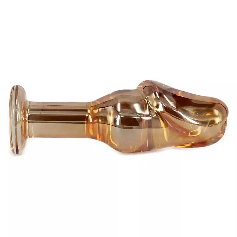 Eastern Delights Glass Pleasure Penis Wand Dildo, Anal Sex Toy Butt Plugs (S)