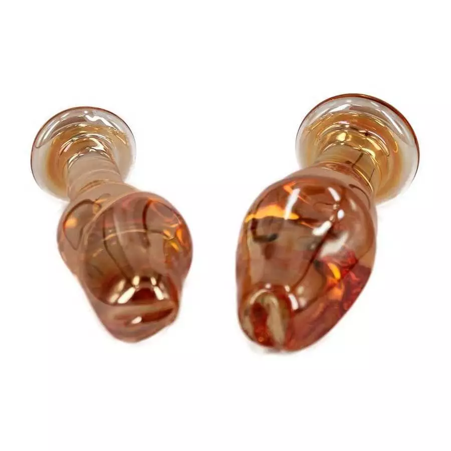 Eastern Delights Glass Pleasure Penis Wand Dildo, Anal Sex Toy Butt Plugs (S)