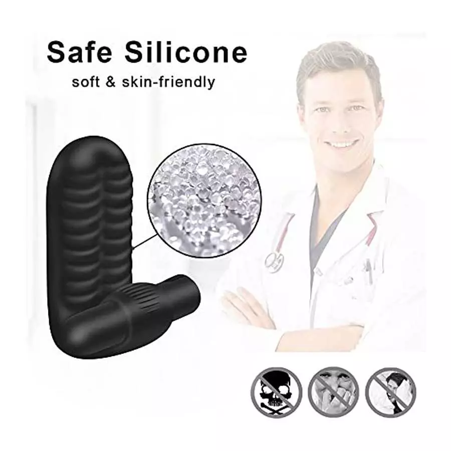 G Spot Finger Vibrator with Bullet, Adult Toys with 10 Modes Powerful Vibration Stimulator Nipples, Sex Toy for Female or Couple