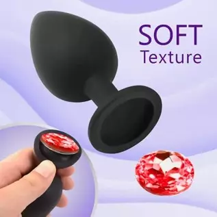 Anal Plug Set 3 Pcs – Jewel Butt Plug – Anal Sex Toys – Silicone But Plug for Men & Women, Anal Plugs Trainer – Gay Sex Toys Sex