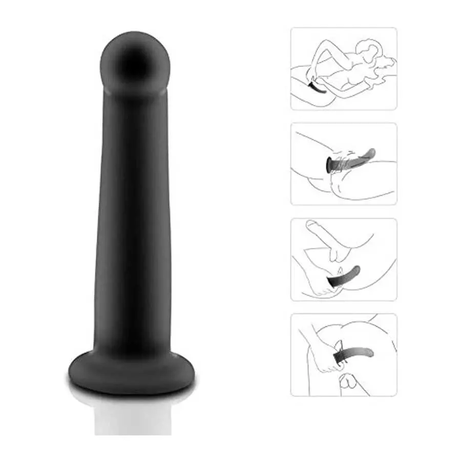FST Anal Plug Trainer Kit,3 Piece Strap-on Harness Dildos with Strong Suction Cup Prostate Massage G-Spot Stimulation Butt Plug 