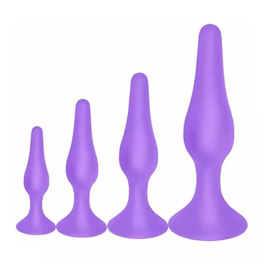 Anal Plug Training Set - Silicone Anal Sex Toys for Beginners and Advanced - Anal Butt Plugs Starter Kit for Women and Men - 3 P Anal Plug Training Set - Silicone Anal Sex Toys for Beginners and Advanced - Anal Butt Plugs Starter Kit for Women and Men - 3 P