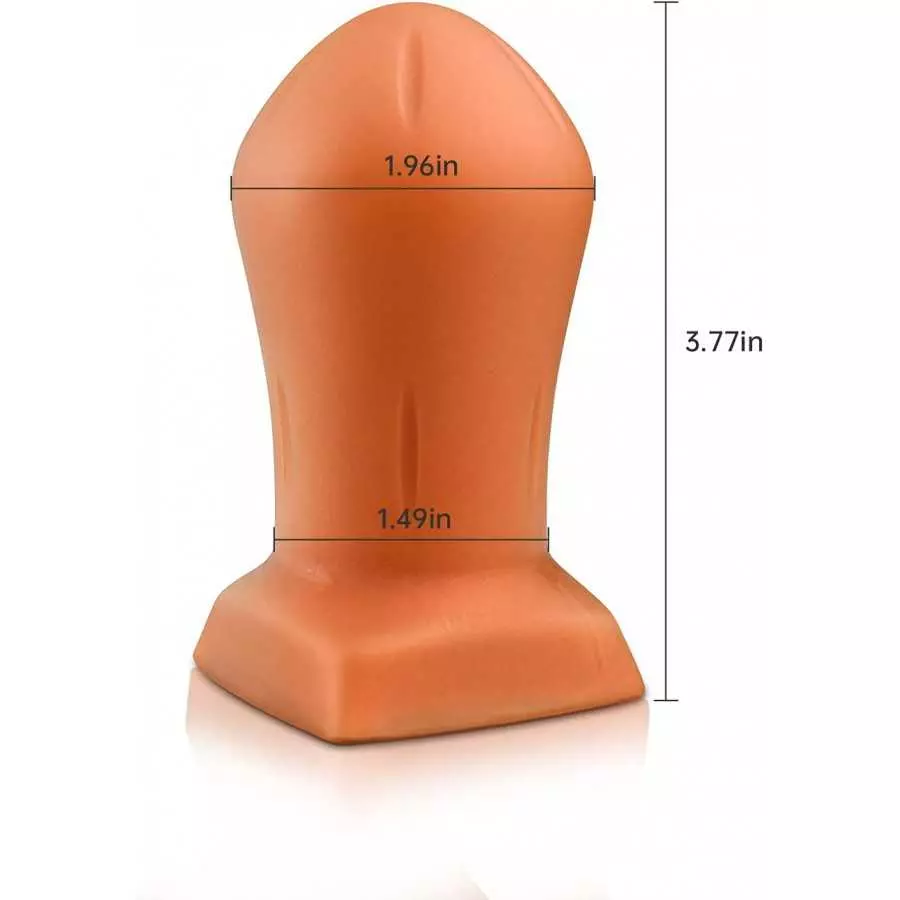 Ultra Soft Anal Plug, Liquid Silicone Butt Plug with Strong Suction Cup Base, G-spot Stimulation Vaginal Massage Prostate Mastur