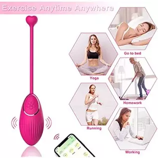 Remote Control Vibrator, Couple Vibrator with 10 Frequencies and APP Control, Waterproof & Rechargeable G spot Clitoral Stimulat Remote Control Vibrator, Couple Vibrator with 10 Frequencies and APP Control, Waterproof & Rechargeable G spot Clitoral Stimulat
