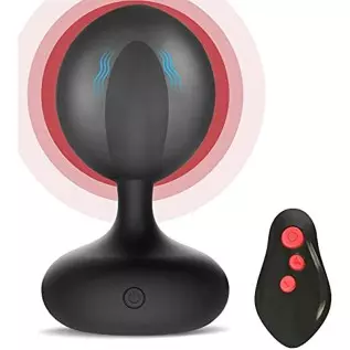 Vibrating Inflatable Anal Butt Plug Vibrator Prostate Massager Stimulator Multi-Speed Vibrations Waterproof Sex Toys for Men Gay