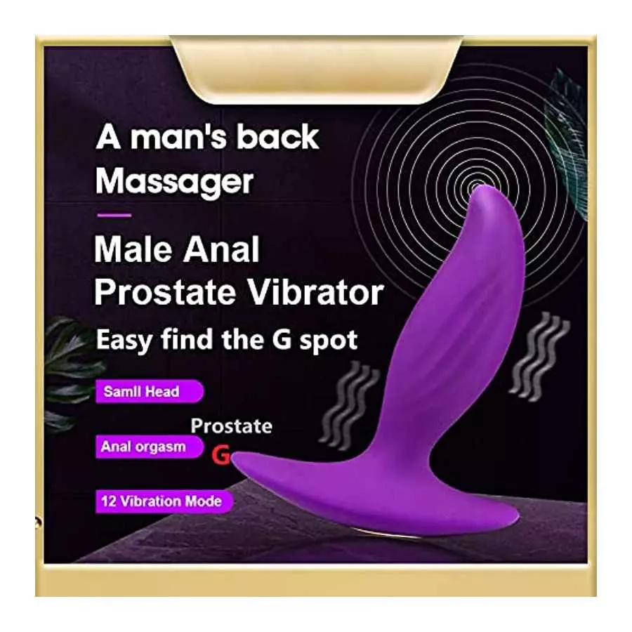 Anal Wearable Vibrators with 12 Modes for Male Masturbation Personal Massager Butt Plugs G Spot Vibrator Adults Sex Toys for Men