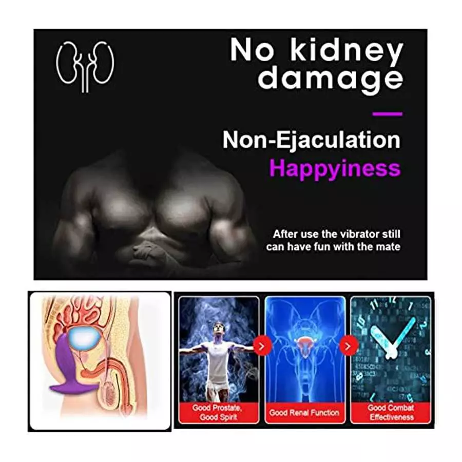 Anal Wearable Vibrators with 12 Modes for Male Masturbation Personal Massager Butt Plugs G Spot Vibrator Adults Sex Toys for Men