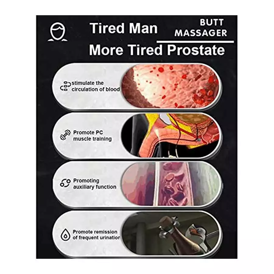 Anal Wearable Vibrators with 12 Modes for Male Masturbation Personal Massager Butt Plugs G Spot Vibrator Adults Sex Toys for Men