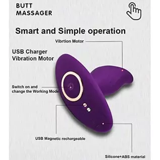 Anal Wearable Vibrators with 12 Modes for Male Masturbation Personal Massager Butt Plugs G Spot Vibrator Adults Sex Toys for Men Anal Wearable Vibrators with 12 Modes for Male Masturbation Personal Massager Butt Plugs G Spot Vibrator Adults Sex Toys for Men