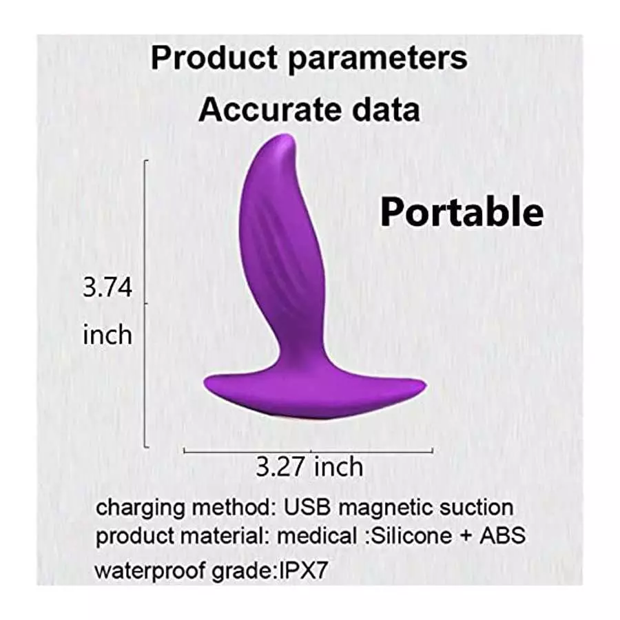 Anal Wearable Vibrators with 12 Modes for Male Masturbation Personal Massager Butt Plugs G Spot Vibrator Adults Sex Toys for Men