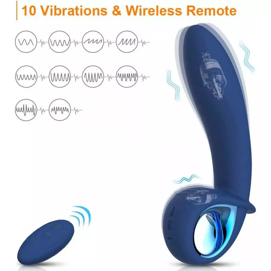 G-spot Anal Vibrator Automatic Inflatable Prostate Massager Sex Toys - Adorime Rechargeable Silicone Vibrating Butt Plug Expansi