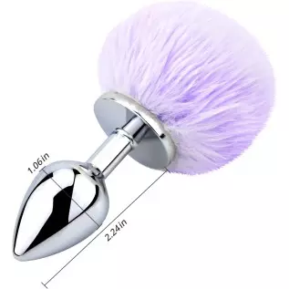 FST Anal Plug Trainer with Imitation Fluffy Bunny Tail, Stainless Steel Butt Plug Role Play Anal Sex Toys for Men Women Couples FST Anal Plug Trainer with Imitation Fluffy Bunny Tail, Stainless Steel Butt Plug Role Play Anal Sex Toys for Men Women Couples
