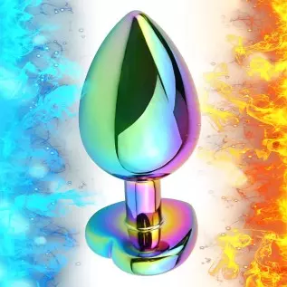 Anal Plugs 3PCS Anal Trainer Set Colorful Metal Butt Plug Heart Shape Jewelry Anal Sex Toys for Beginners Advanced Users Sex Fac