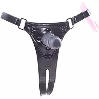 Lesbian Restraint Panties SM Silicone Dildo Strap-On Vibrating Dildos Sexy Leather Women Masturbation Panties Vaginal Plug Anal 