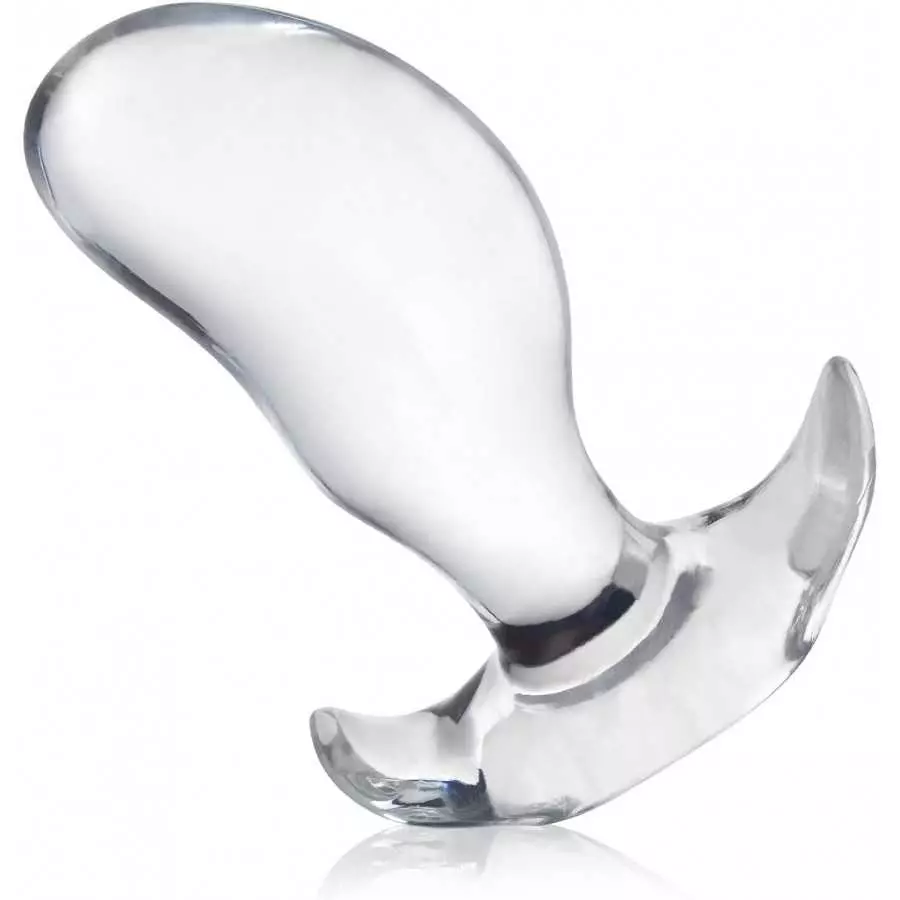 Soft Anal Plugs with Safety Base, Transparent Flexible Butt Plug Prostate Massage G-spot Stimulation Trainer with Round Unique T