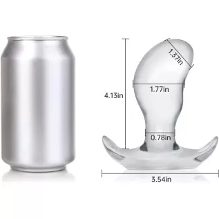 Soft Anal Plugs with Safety Base, Transparent Flexible Butt Plug Prostate Massage G-spot Stimulation Trainer with Round Unique T Soft Anal Plugs with Safety Base, Transparent Flexible Butt Plug Prostate Massage G-spot Stimulation Trainer with Round Unique T