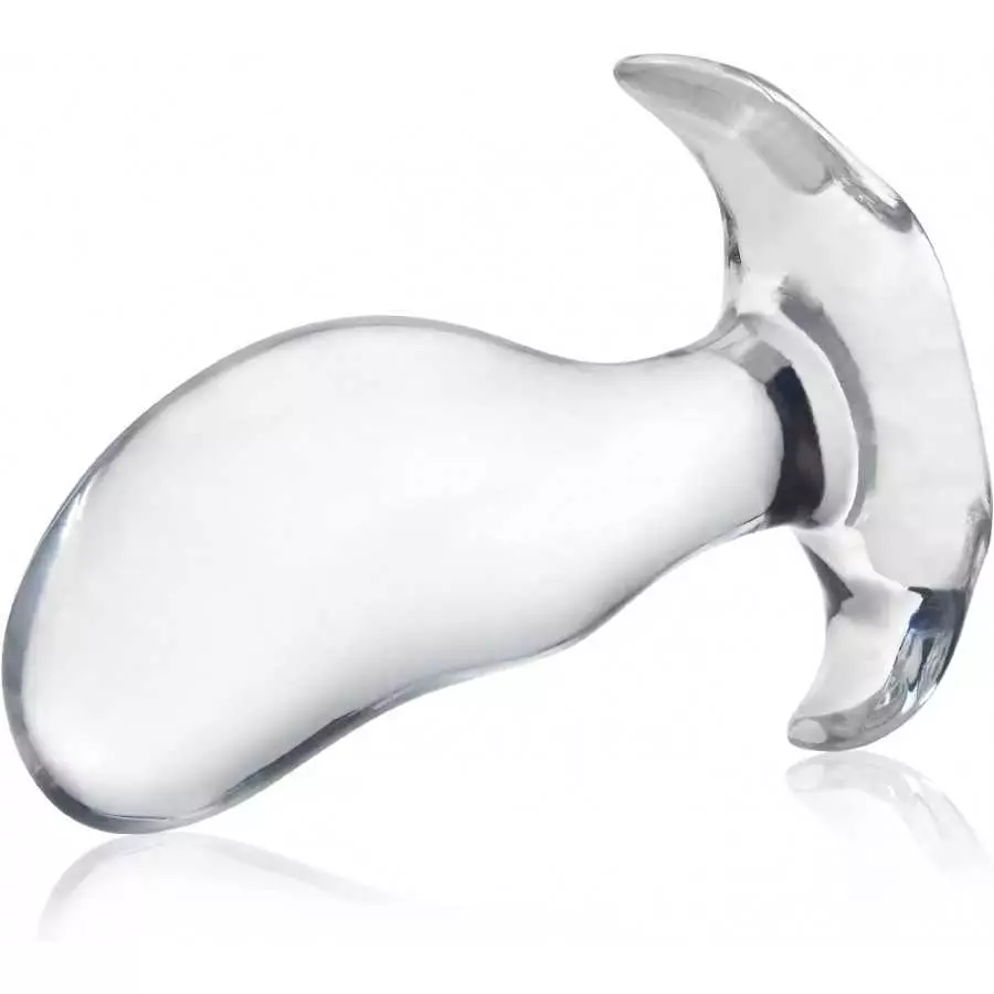 Soft Anal Plugs with Safety Base, Transparent Flexible Butt Plug Prostate Massage G-spot Stimulation Trainer with Round Unique T
