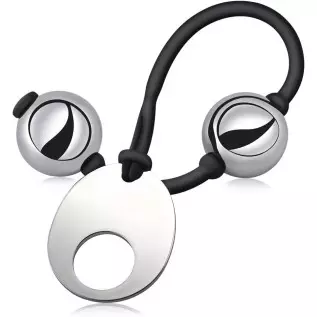 Anal Beads Anal Butt Plug with Stainless Steel Balls and Safe O Pull Ring Silicone Strap Anal Chain Anal Plug for Men Women G Sp