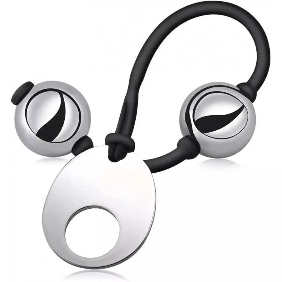 Anal Beads Anal Butt Plug with Stainless Steel Balls and Safe O Pull Ring Silicone Strap Anal Chain Anal Plug for Men Women G Sp