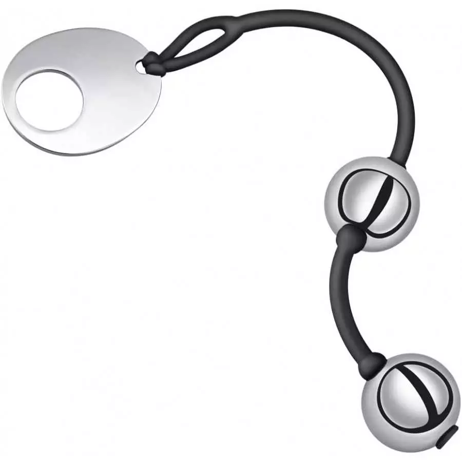 Anal Beads Anal Butt Plug with Stainless Steel Balls and Safe O Pull Ring Silicone Strap Anal Chain Anal Plug for Men Women G Sp