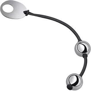 Anal Beads Anal Butt Plug with Stainless Steel Balls and Safe O Pull Ring Silicone Strap Anal Chain Anal Plug for Men Women G Sp