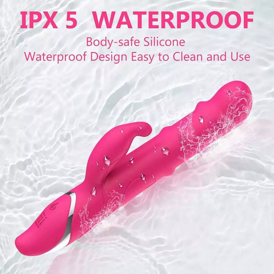 Vibrator Sex Toy Inflatable Butt Plug Rechargeable Silicone Vibrating Massager with 7 Vibrating&Expand Modes for Vagina Anus Exp