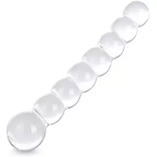 Glass Dildo, Crystal G Spot Stimulation Pleasure Wand Penis Anal Sex Toys for Couple Women Romi