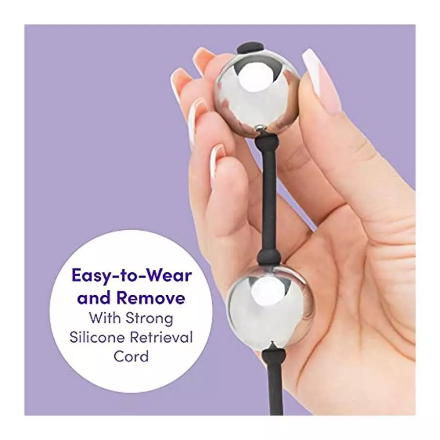 Fifty Shades of Grey Inner Goddess Silver Pleasure Balls - Exercise Kegel Balls for Women - 221g