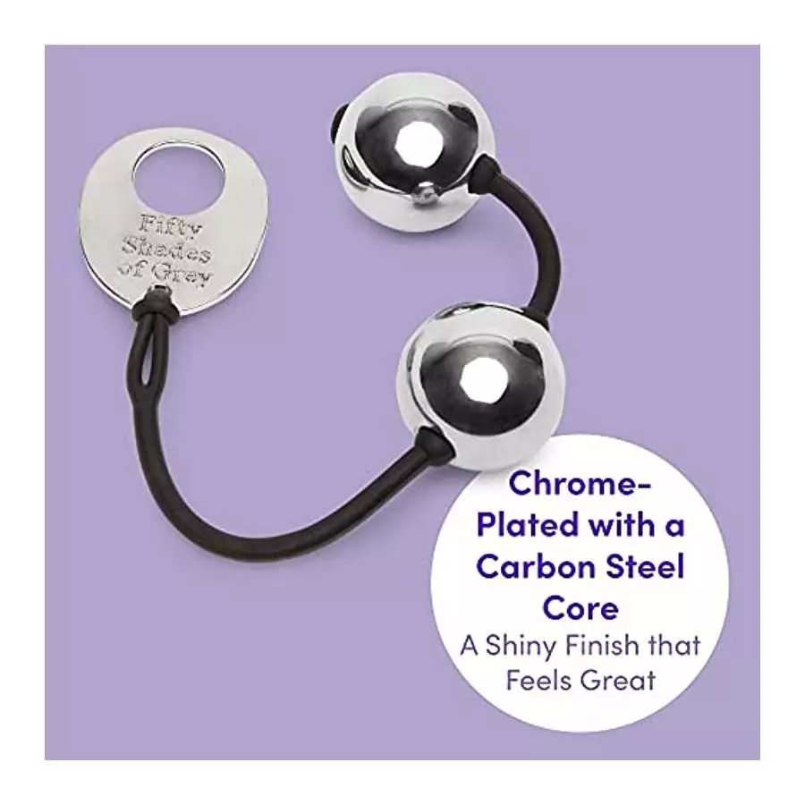 Fifty Shades of Grey Inner Goddess Silver Pleasure Balls - Exercise Kegel Balls for Women - 221g