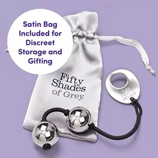 Fifty Shades of Grey Inner Goddess Silver Pleasure Balls - Exercise Kegel Balls for Women - 221g