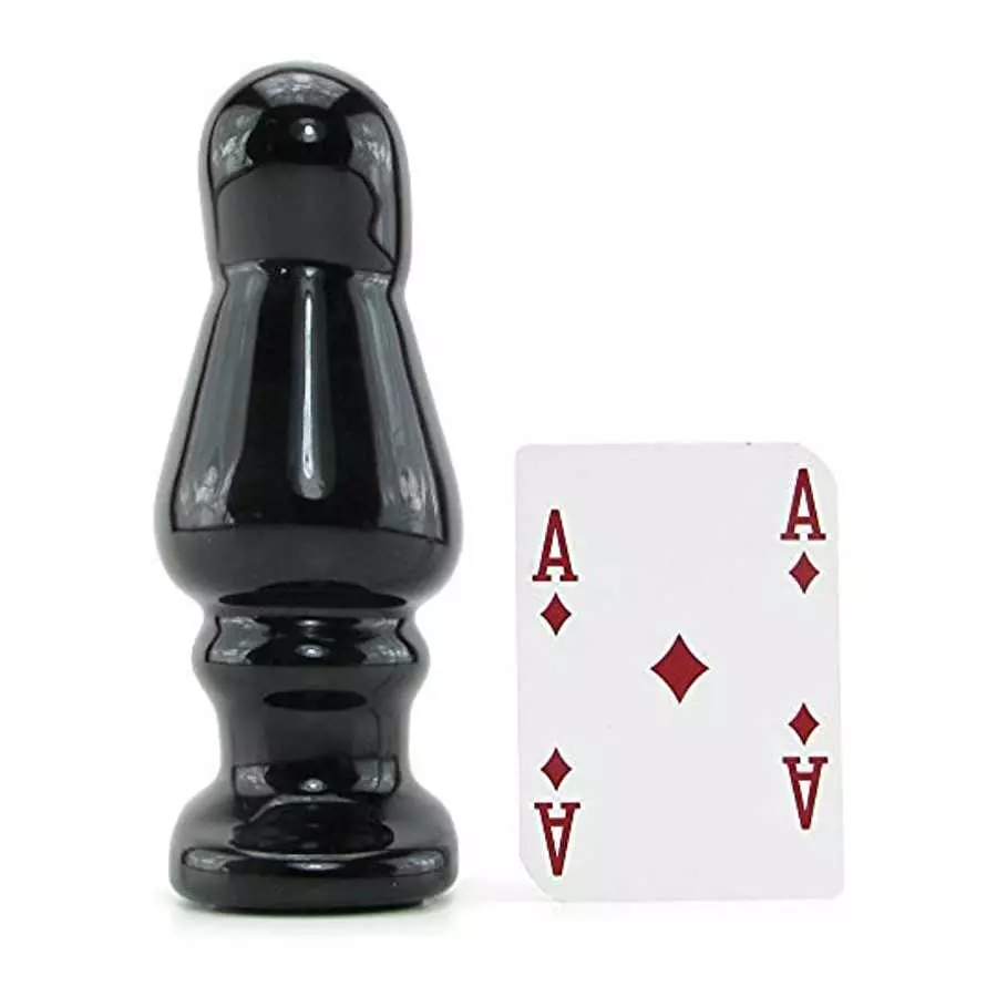 Doc Johnson Titanmen - Master Tool #5 - Angled Wide Plug - 6.5 in. Long and 2.5 in. Wide - Prostate Stimulating Anal Toy - Butt 