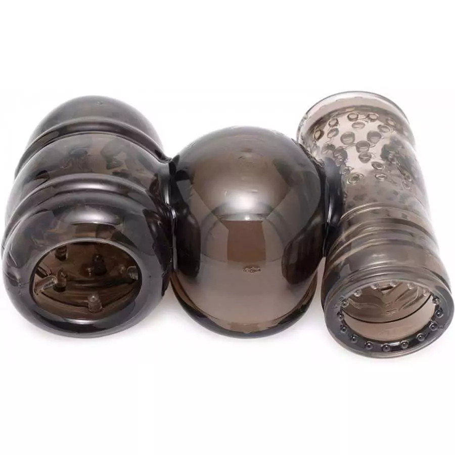 Master Series Thunder Stroke 2 in 1 Wand Masturbation Attachment, Black