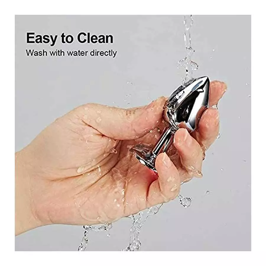 3 Pcs Anal Butt Plug Kit with Little Bells, Waterproof Stainless Steel Anus Dilator with Different Sizes, Adult Anal Trainer Sex