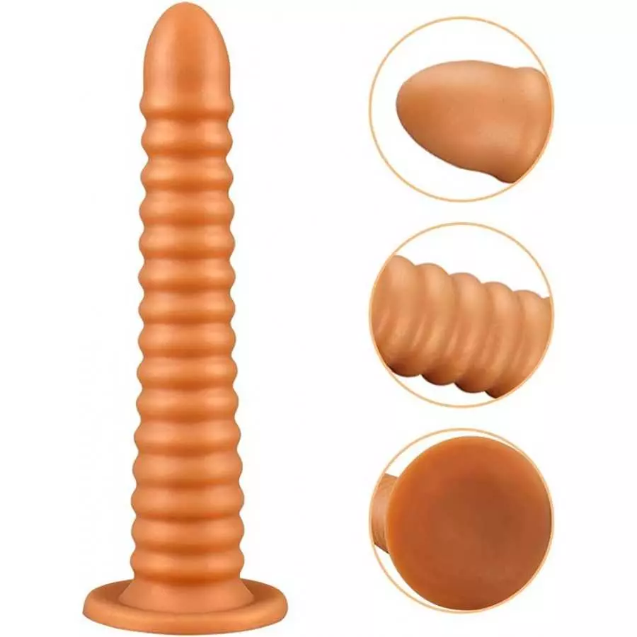 Silicone Anal Plug & Butt Plugs Training Stimulation for Beginners Advanced Users with Strong Suction Cup, Women Men Masturbatio