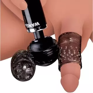 Master Series Thunder Stroke 2 in 1 Wand Masturbation Attachment, Black Master Series Thunder Stroke 2 in 1 Wand Masturbation Attachment, Black