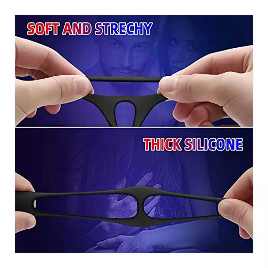 Diweit Prostate Massager Anal Vibrator with 3 in 1 Dual Motor Control 10 Vibration Modes Dual Penis Ring G-spot Vibrator with Re