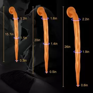 Sexy Toys, 25inchs Butt Plug with Strong Suction Cup/Medical Silicone Sensuality Anal Toys/Prostate Massage Anus Dilator Anal Ba