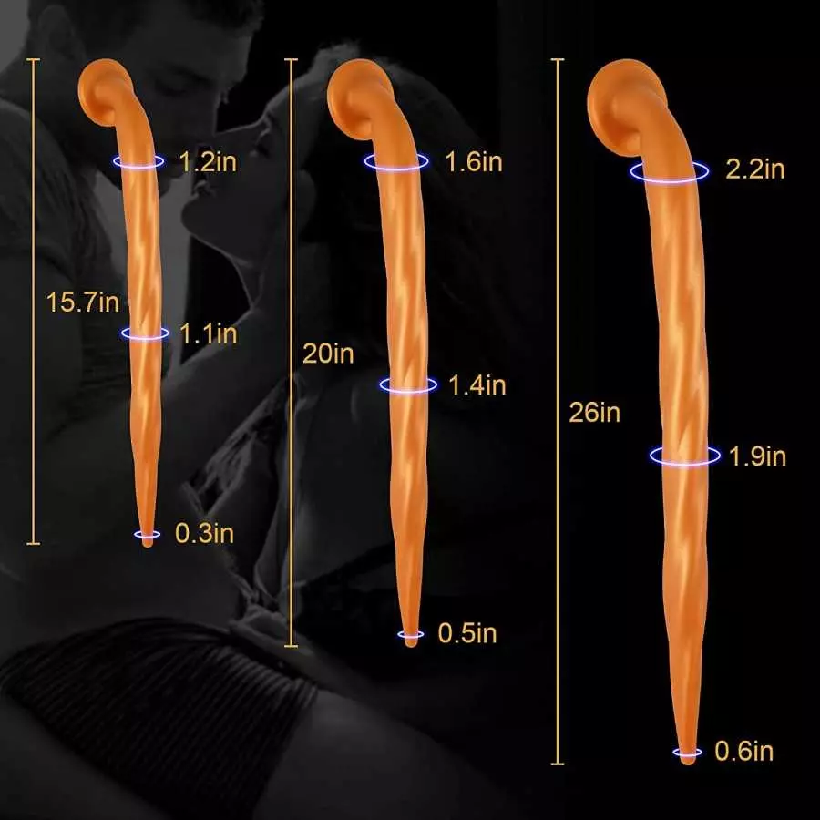 Sexy Toys, 25inchs Butt Plug with Strong Suction Cup/Medical Silicone Sensuality Anal Toys/Prostate Massage Anus Dilator Anal Ba